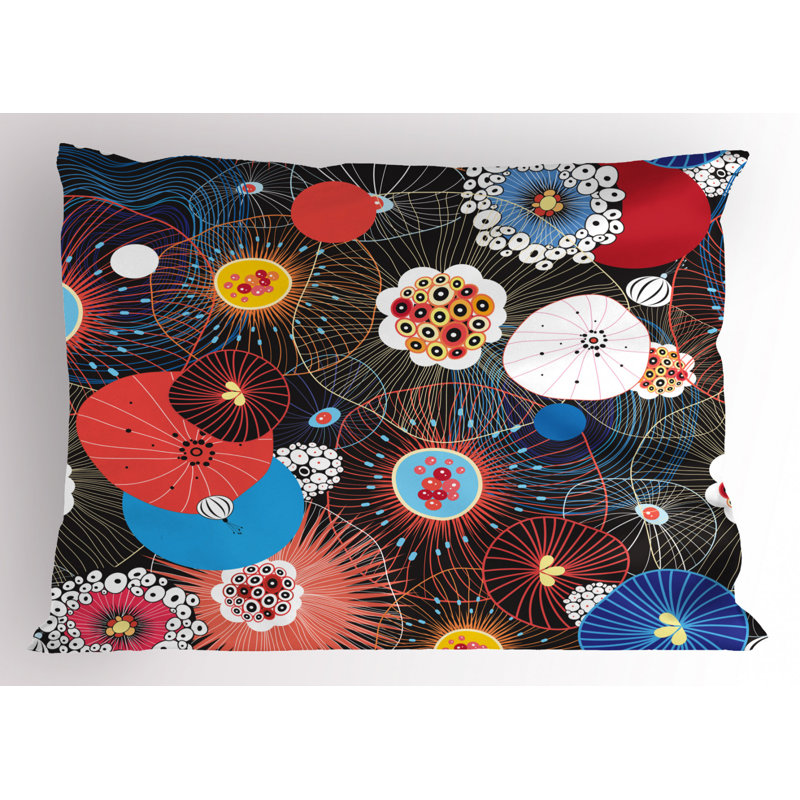 Trippy Polyester Sham Set, Queen