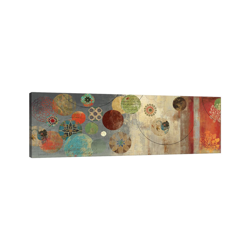 Mosaic Circles I by Aimee Wilson - Wrapped Canvas Panoramic Gallery-Wrapped Canvas Giclée