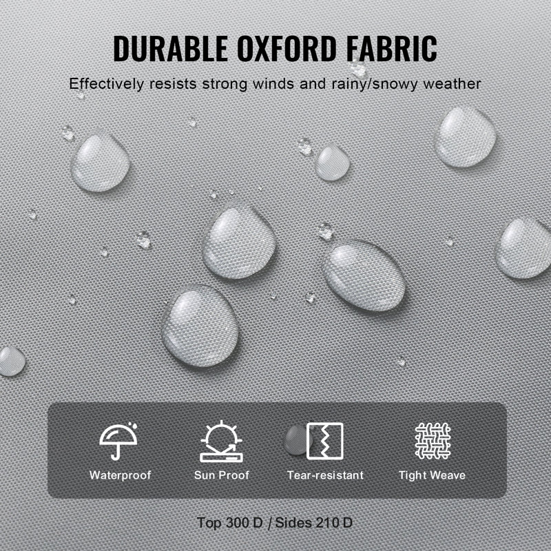 Travel Trailer Cover, 28-31 Ft RV Cover, Top 300D Oxford Fabric Camper Cover, Waterproof, Windproof And Rip-Stop Class A RV Cover, With Storage Bag, Repair Patches, Straps And Tire Covers