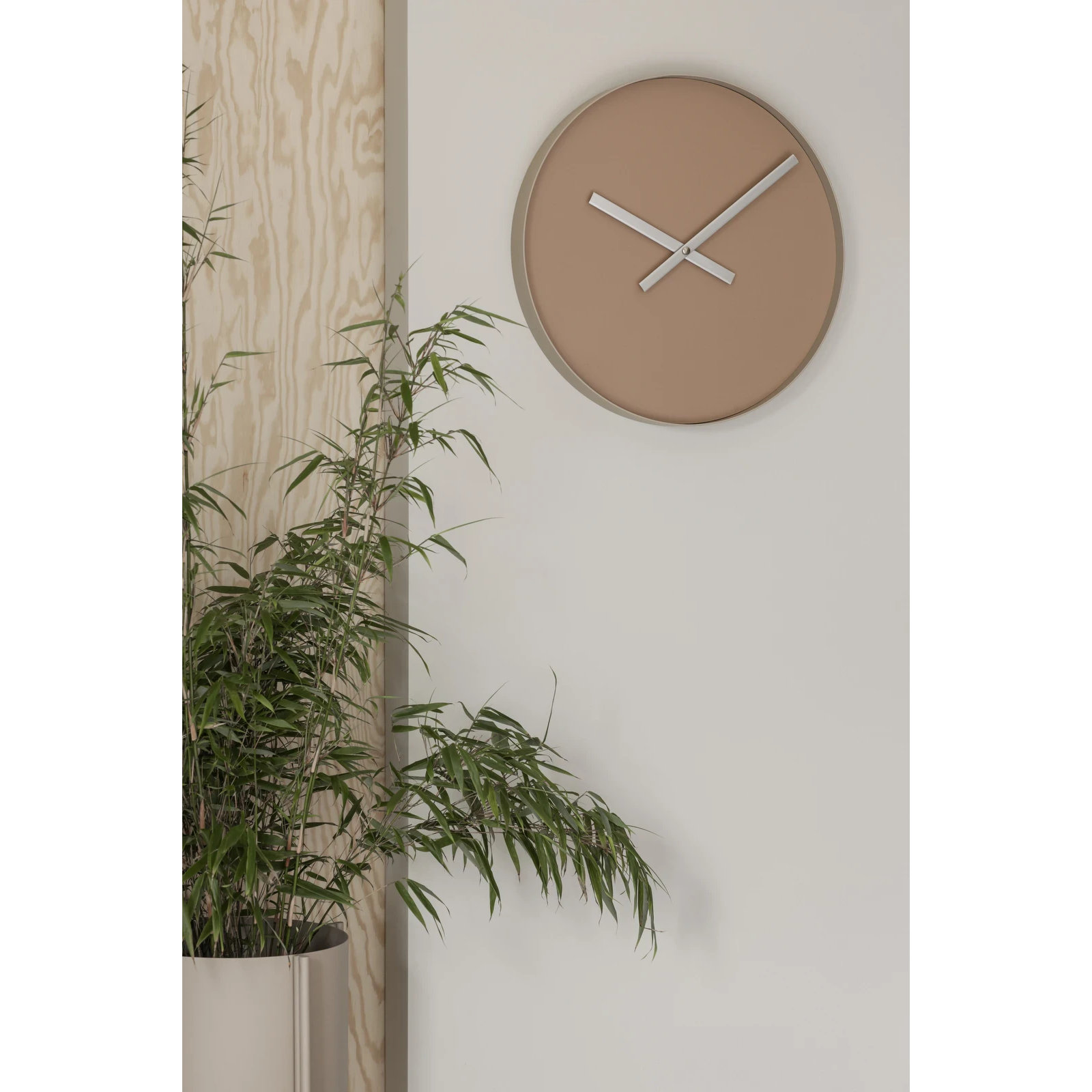 Rim Wall Clock, Large, Indian Tan