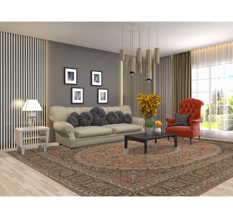 Tapis traditionnel rétro 10 x 13