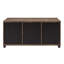 Table basse rustique avec portes coulissantes