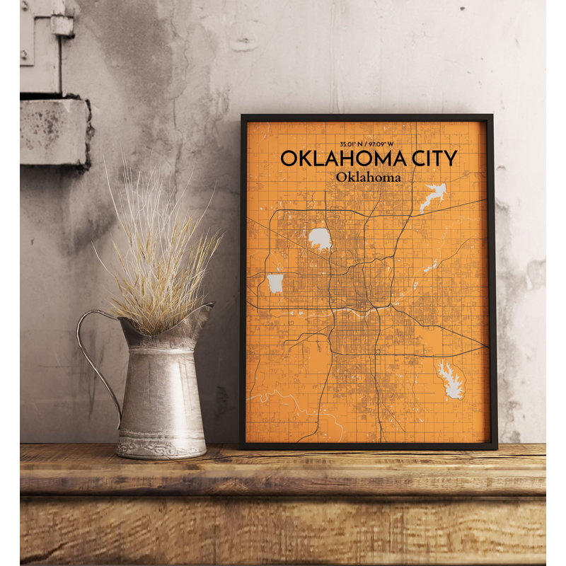 Oklahoma City - No Frame Print, 70.1cm H x 50cm W x 0.1cm D