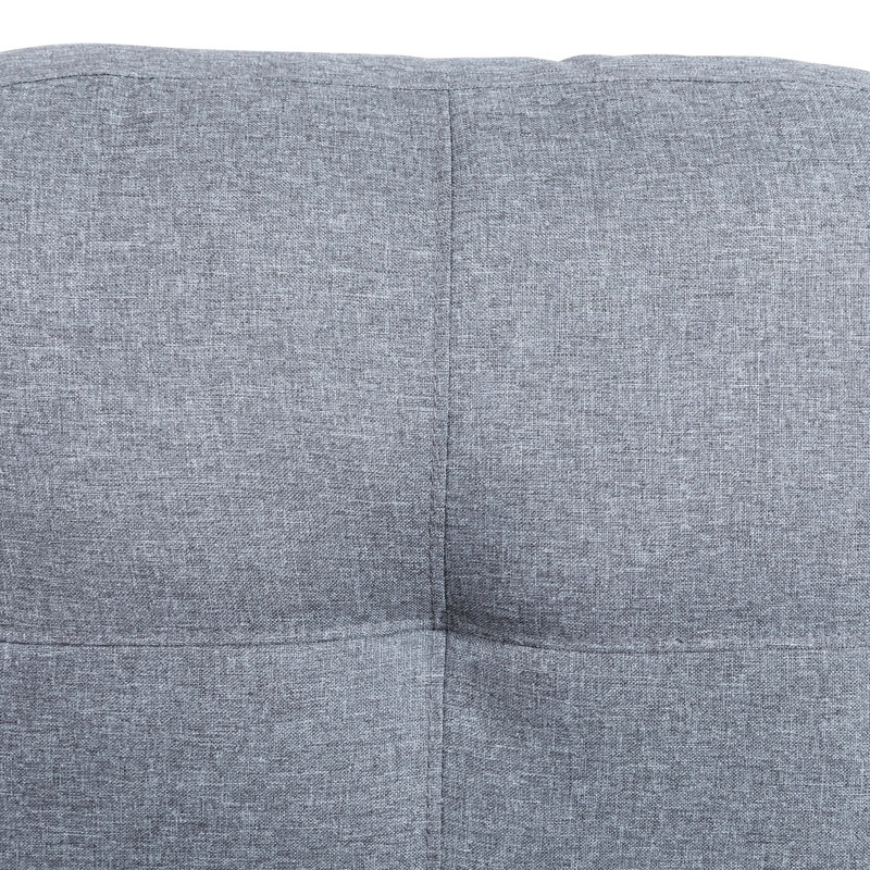 Laurana 2 - Piece Upholstered Sectional, Gray 100% Linen
