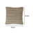 Square Accent Throw Pillow, 20 Inch, Handwoven Stripes On Brown