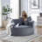 Boneless Sponge Single Sofa,fluffy Modern Sleeper Chair-1887903695-1897849658