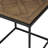 Square End Table with Parquet Top
