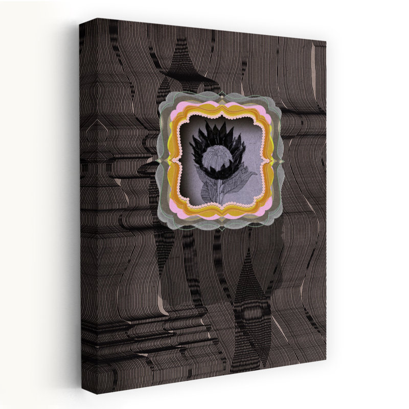 Art contemporain contemporain abstrait fantaisiste, H 18 po x l 12 po