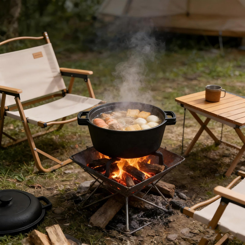 5L Non-Stick Cast Iron Dutch Oven Pot