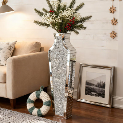 DeGrailly Modern Crystal Glass Floor Vase