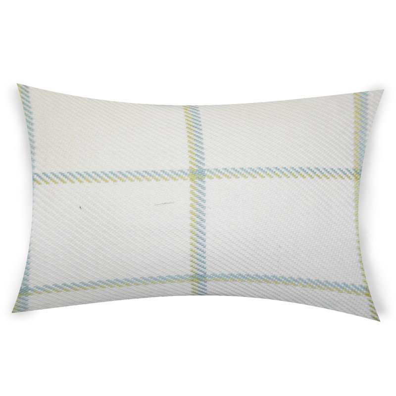  Rectangular Cotton Pillow Cover & Insert, Gray, 14" x 48"