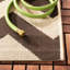 Tapis intérieur / extérieur brun foncé Arneshia-1744635870