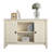 Lai 46'' Wide 6 - Shelf Storage Cabinet