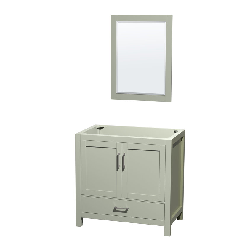 Sheffield 36" Single Bathroom Vanity Base Only, Light Green
