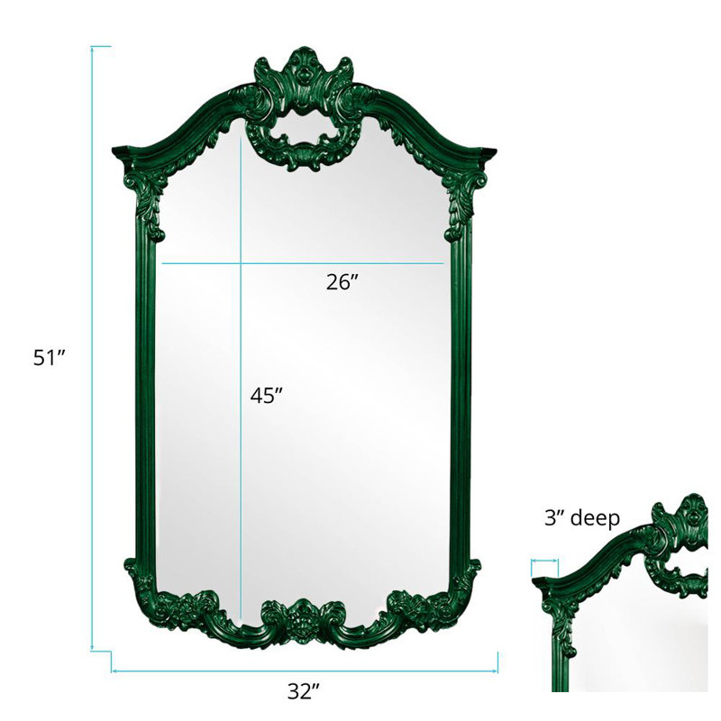 Miroir décoratif Wycombe, Vert forêt