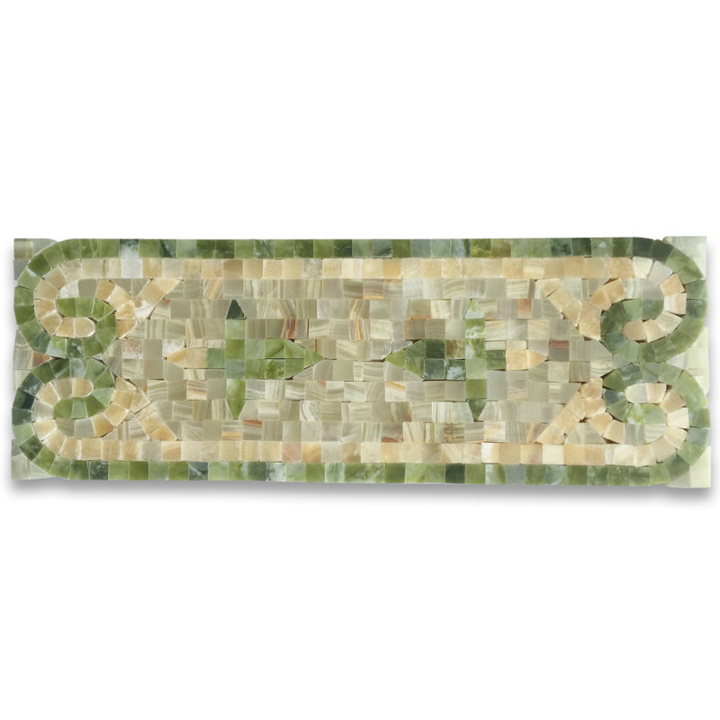 Baroque 4.7" x 13.4" Marble Mosaic Wall & Floor Tile