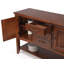 Buffet avec grande tablette Zechari | 3 tiroirs 2 armoires de rangement | Blanc antique et brun châtaignier-2441228