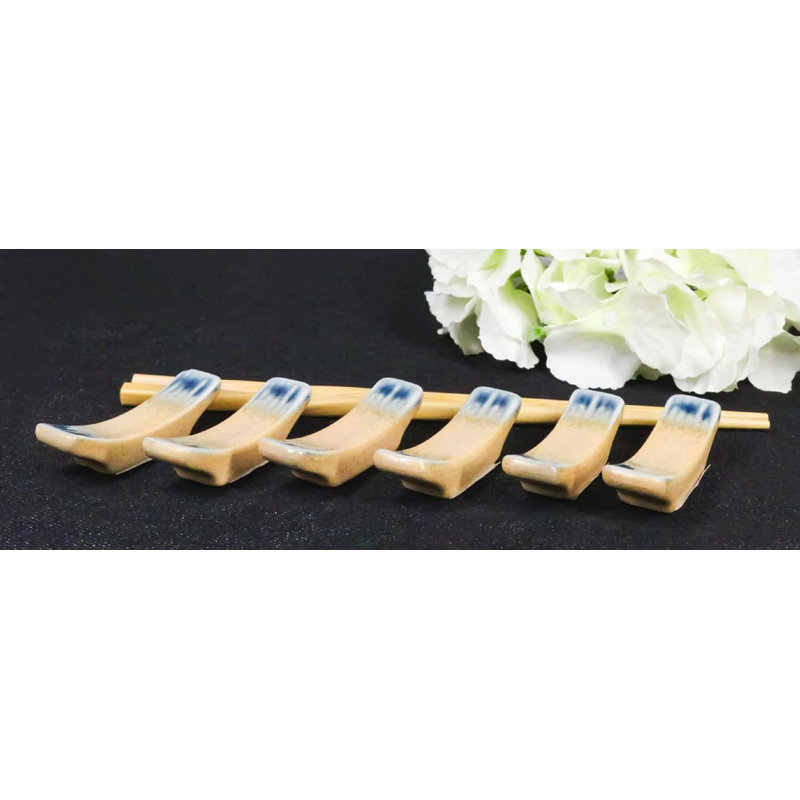 Ensemble de 6 baguettes Hashioki de la collection River Ao Nagashi
