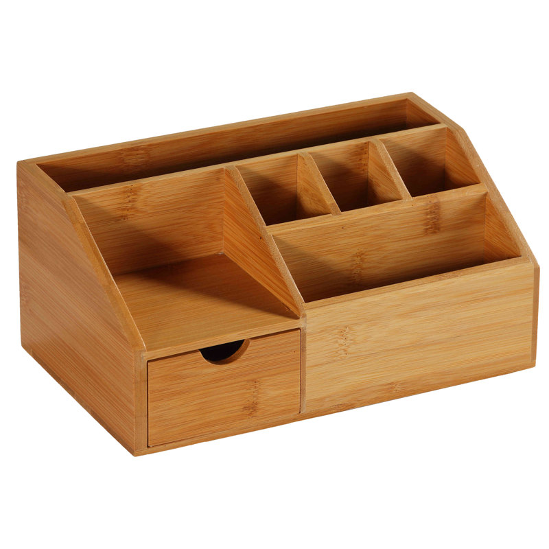 Organisateur de bureau en bambou