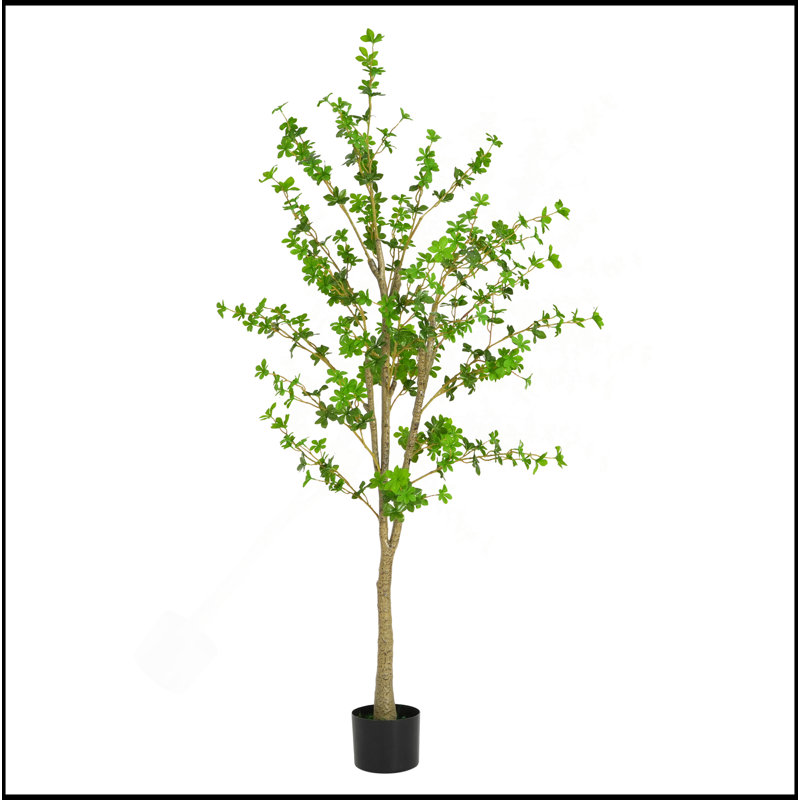 76" Artificial Enkianthus Tree With Pot