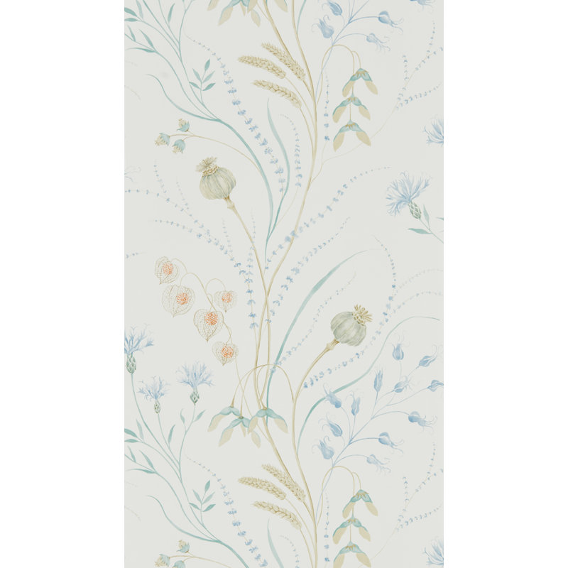 Summer Harvest 10.05m x 52cm Matte Wallpaper Roll, Blue