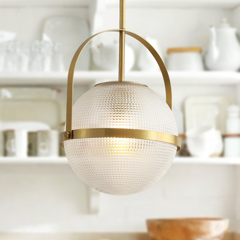 1 - Light Brass Sphere Pendant