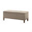 Banc de rangement capitonné à fermeture douce