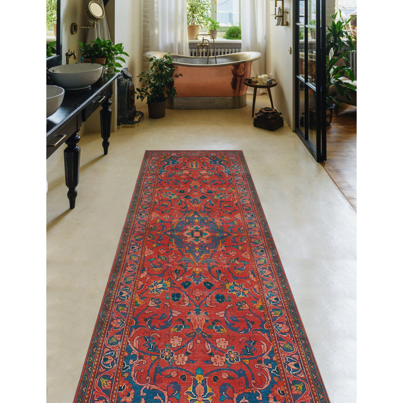 Khylar Distressed Ezequiel Red Runner