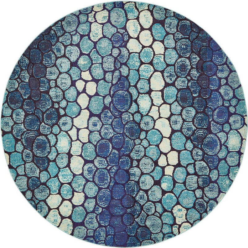 Burtrum Abstract Indoor Rug, Round 8'