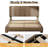 Cordoba Upholstered Platform Bed with Adjustable Headboard-2083019699-2096921960