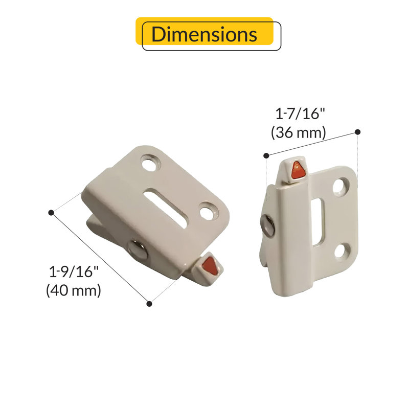  Single Action Reverse Retro Angel Ventlock Kit Pair White Finish, White