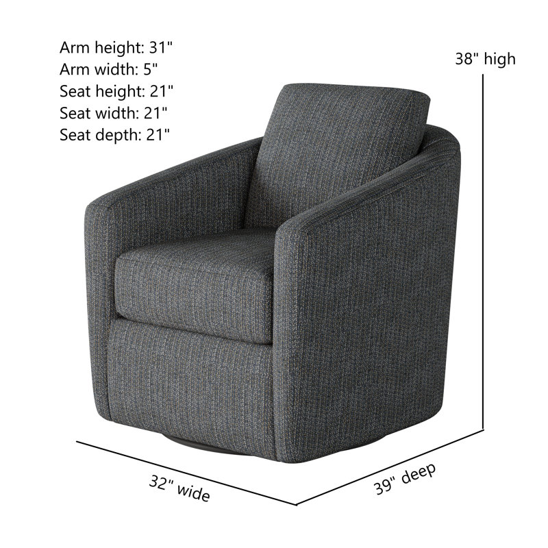 Daisey Swivel Glider, Mykonos Denim