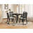 Space-saving Dining Table Sets With Extendable Wood Table, 4 Chairs, Modern Design