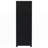 Black 3-Shelf Media Tower with Cabinet