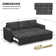 L Shaped Sofa Pull Out Sofa Bed Convertible Modular Sectional Couch Sleeper For Apartment