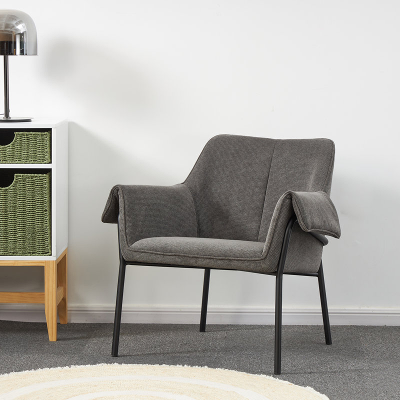 Maraia Upholstered Armchair, Deep Grey