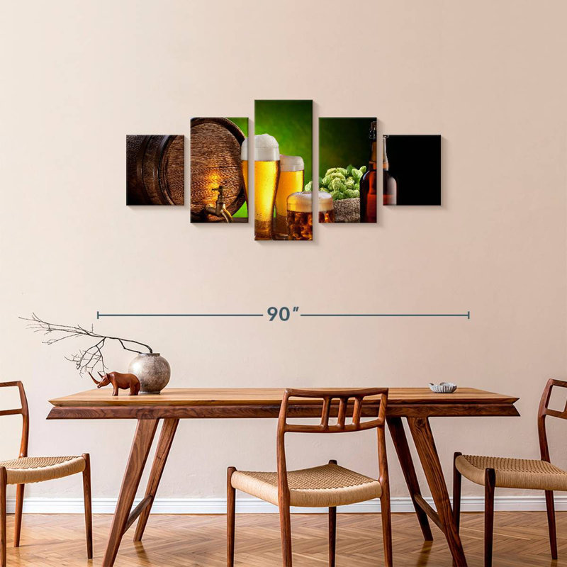Beer From Brewery, 34" H x 74" W