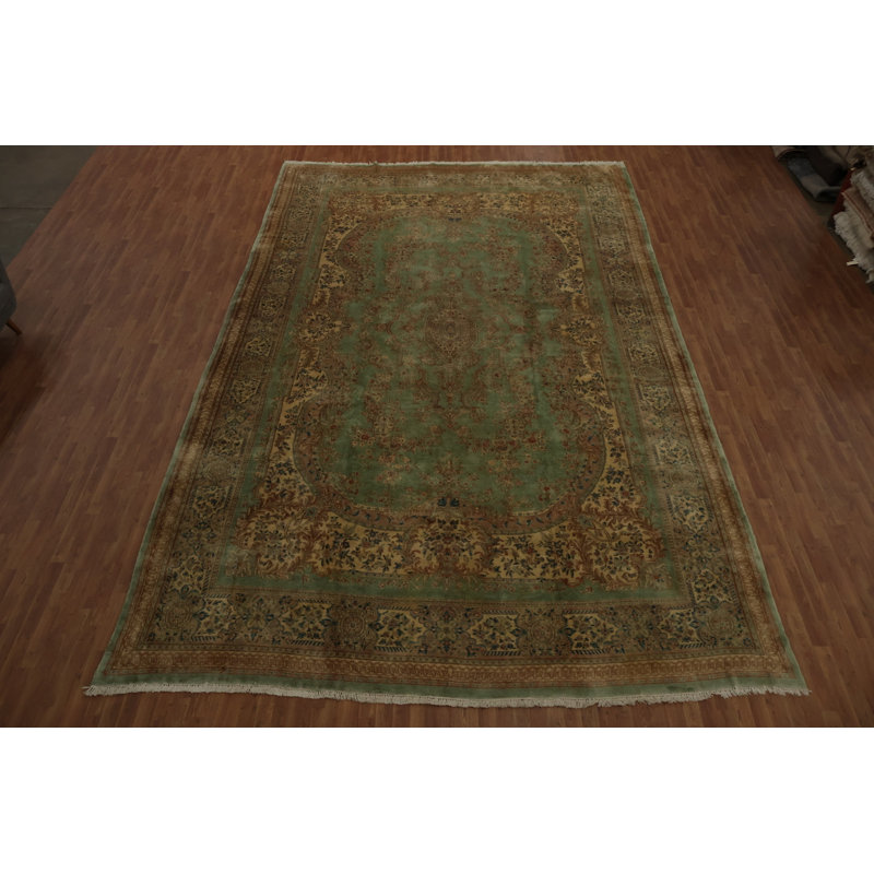 Tapis traditionnel à teinture végétale 12 x 19