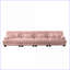 Canapé modulaire à 4 places modulaire pour salon, appartement | Chenille | Rose-1394409052