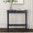 31.5" Narrow Wood Console Table With Drawer-221577461