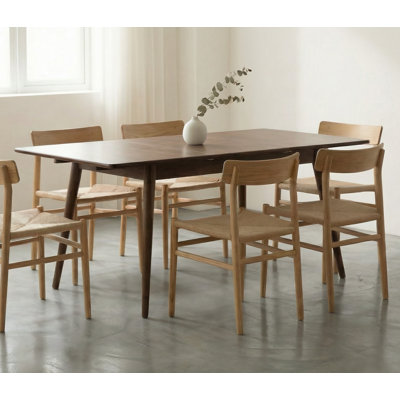 Solid Oak Extendable Dining Table