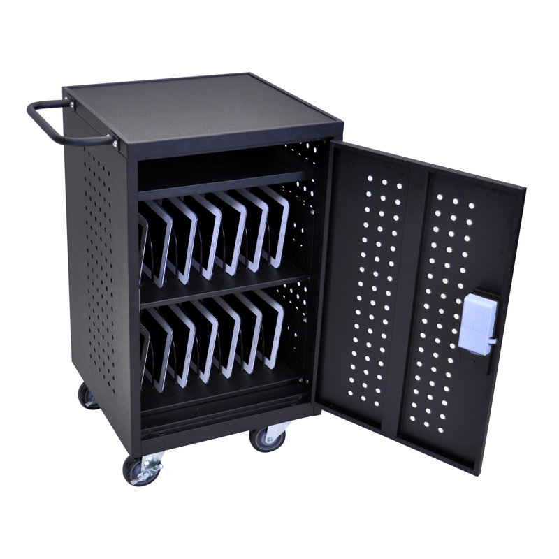 Store-N-Charge Charging Stations 30-Compartment Tablet Storage Cart