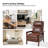 Branstetter 28.5" Wide Mid-Century Modern Faux Leather Recliner with Solid Wood Frame (Set of 2)-94559858