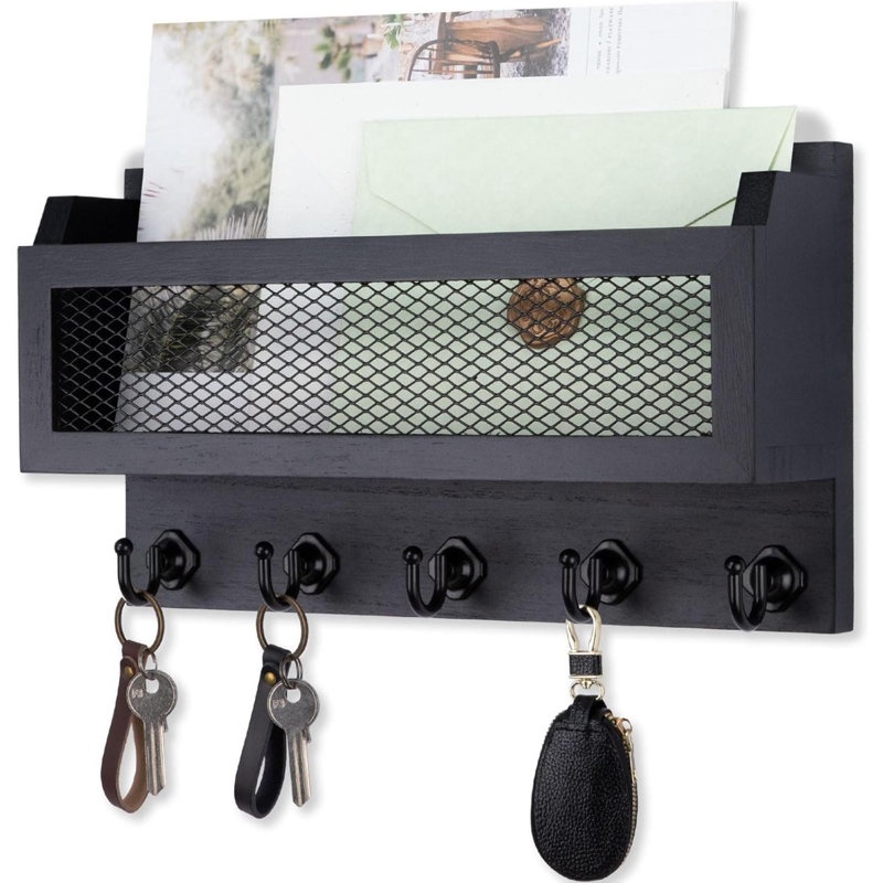 GZ Traders UK Ltd 28cm W Key Holder, Black