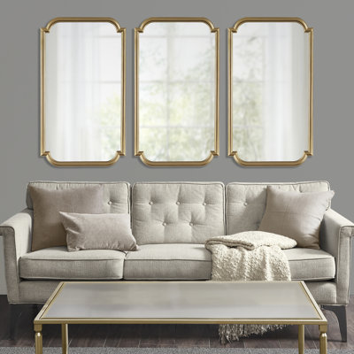 Janay Scalloped Wood Wall Mirror