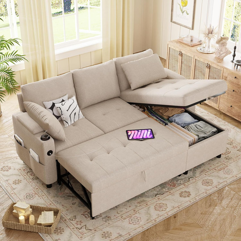 3 Seater Sofa, Beige