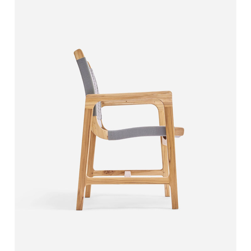 Amador Arm Chair, Natural/Light Grey Basket Cord