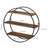 Brayville 3 Piece Circle Floating Shelf with Adjustable Shelves