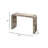 Grounded Veneer Console Table, Sand Grey