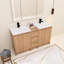 60 Inch Freestanding Vanity Combo with Resin Sink and Soft-Close Doors & Drawers